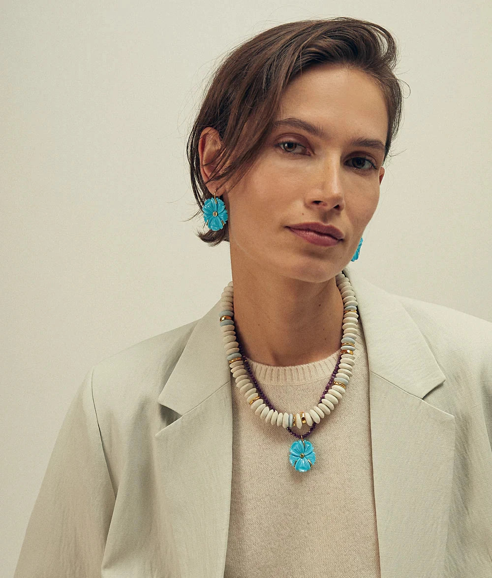 New Bloom Necklace in Cerulean-Jewelry-Uniquities