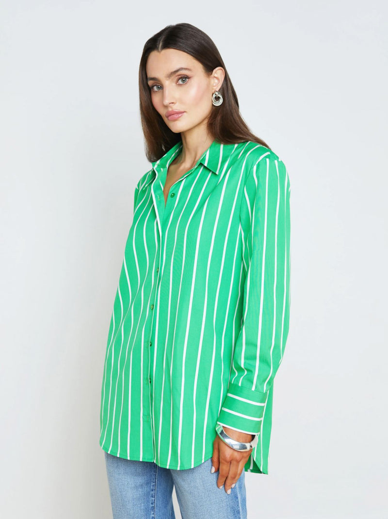 Malia Striped Tunic-Tops/Blouses-Uniquities