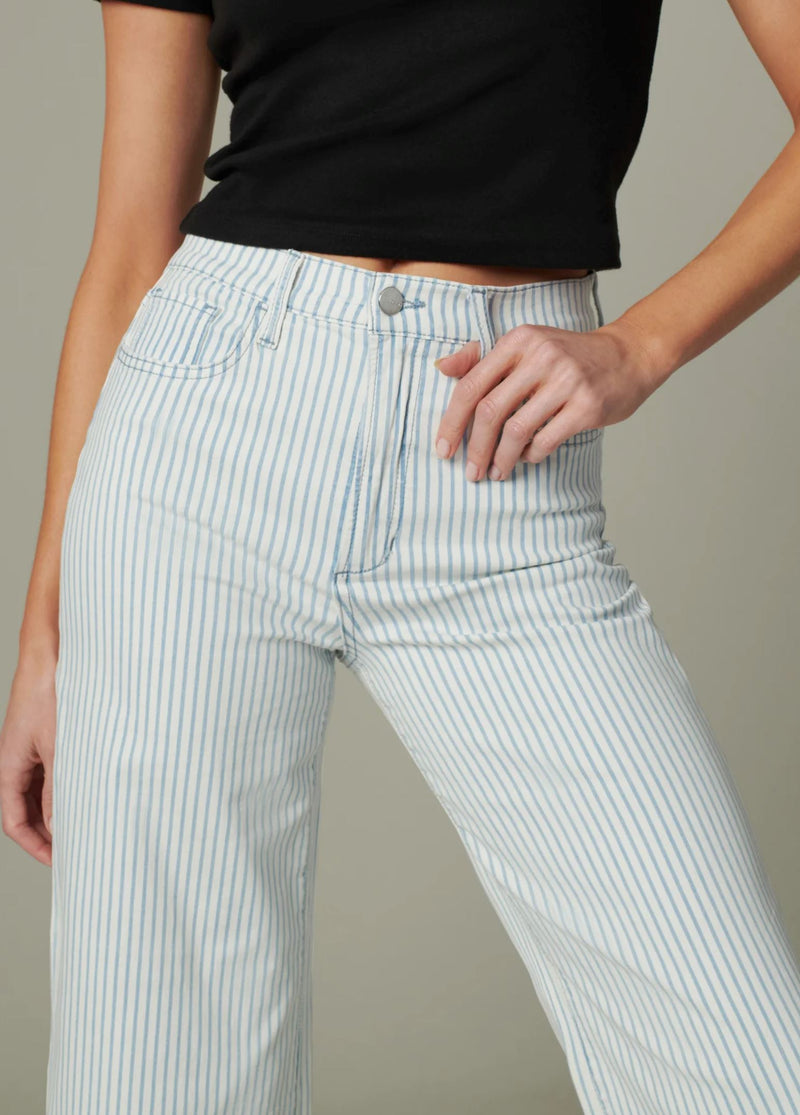 Mia Ankle Rail Road Stripe Jeans-Denim-Uniquities