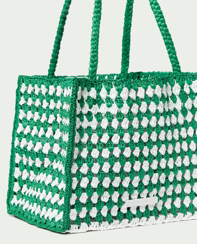 Missy Crochet Two Tone Tote Bag-Accessories-Uniquities