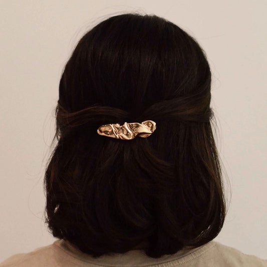 Textured Metal Barrette-Accessories-Uniquities