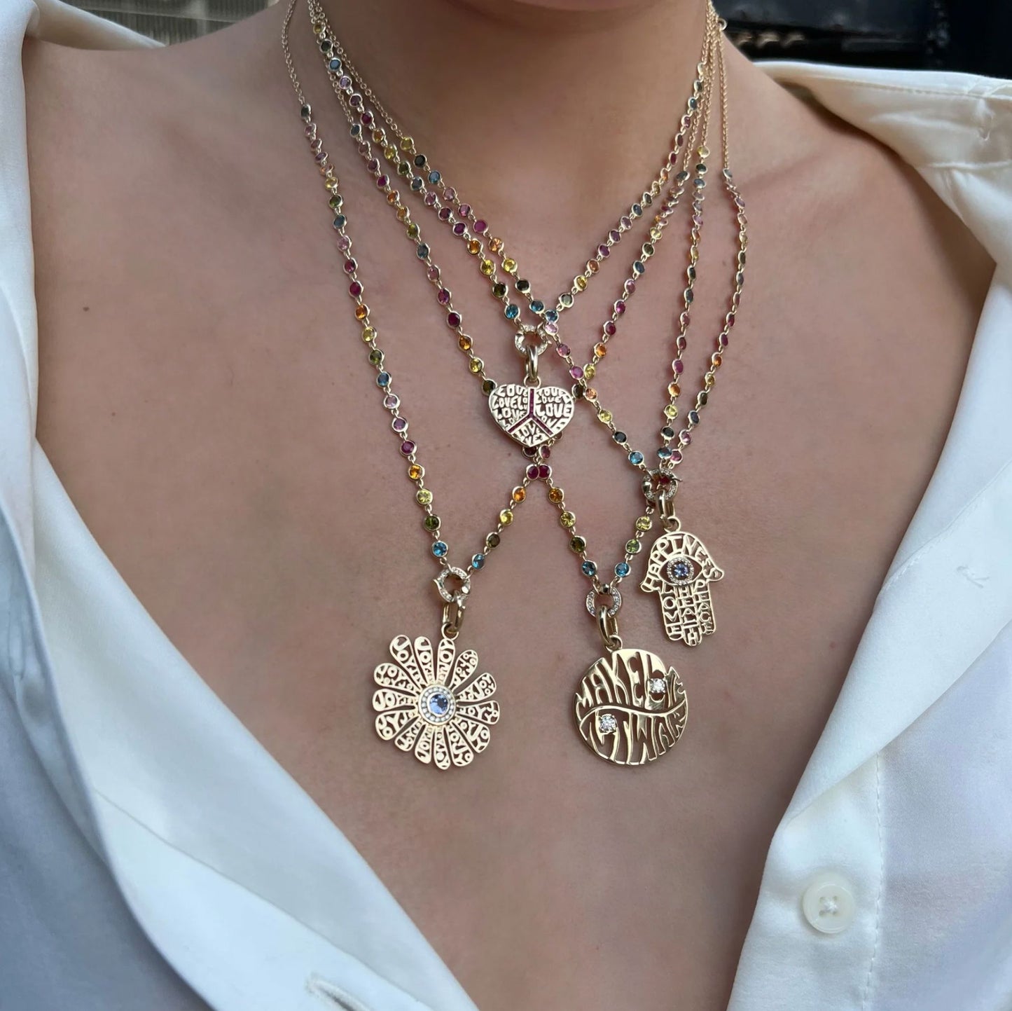 Peace & Love Pendant-Jewelry-Uniquities