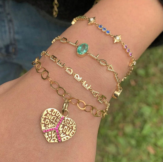 Peace & Love Pendant-Jewelry-Uniquities