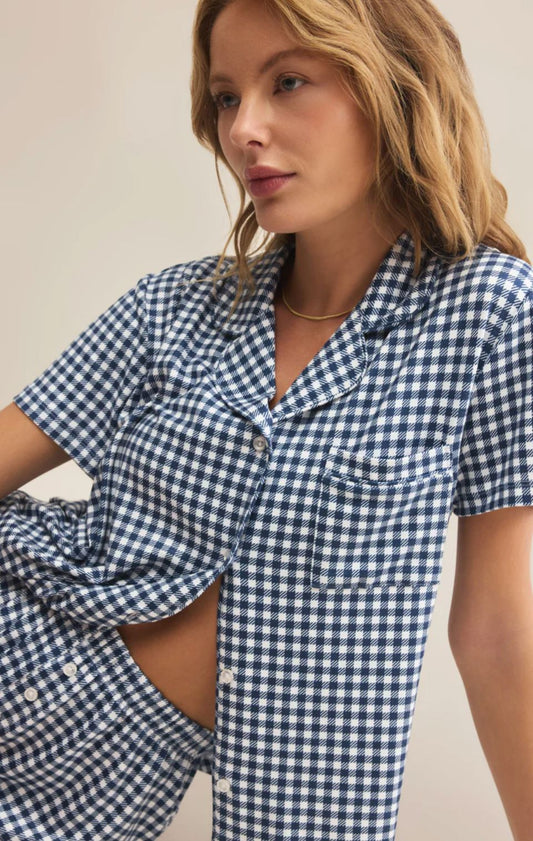 Amy Gingham Top-Lounge-Uniquities