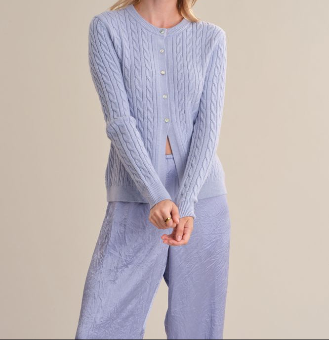 Juliette Cable Cardigan-Sweaters-Uniquities