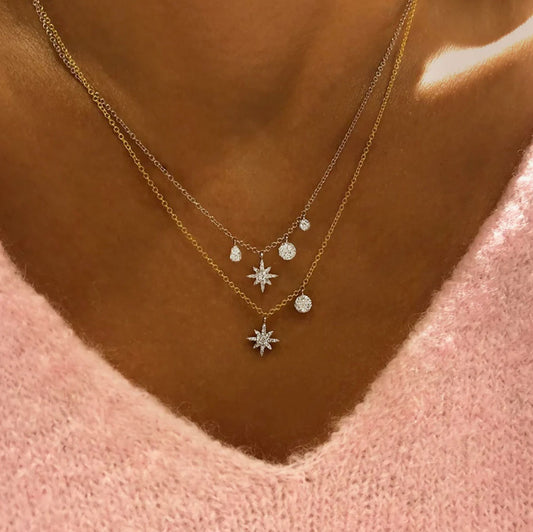 14k Starburst Necklace-Jewelry-Uniquities
