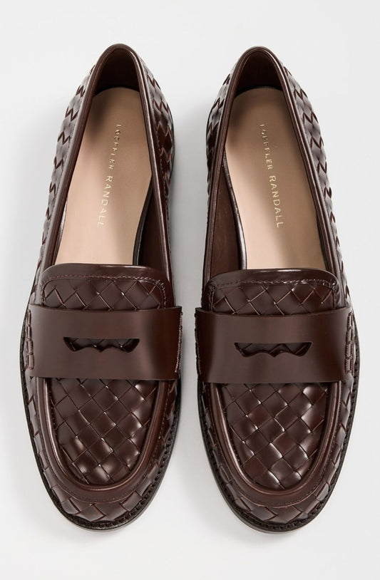 Rachel Woven Leather Loafer-Shoes-Uniquities
