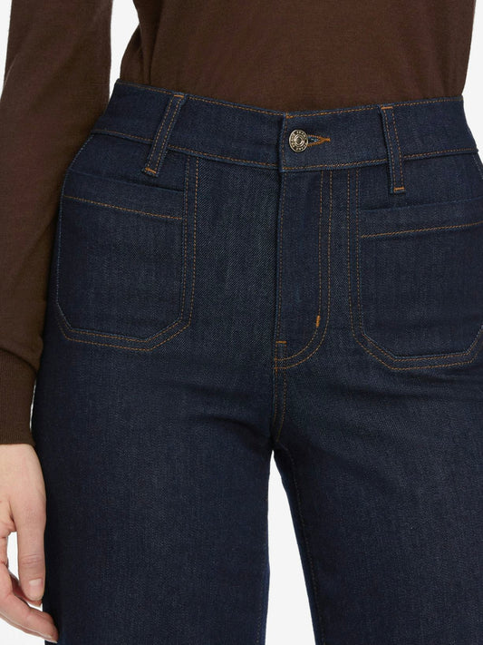 Le Slim Palazzo Modernist Pocket Jeans-Denim-Uniquities