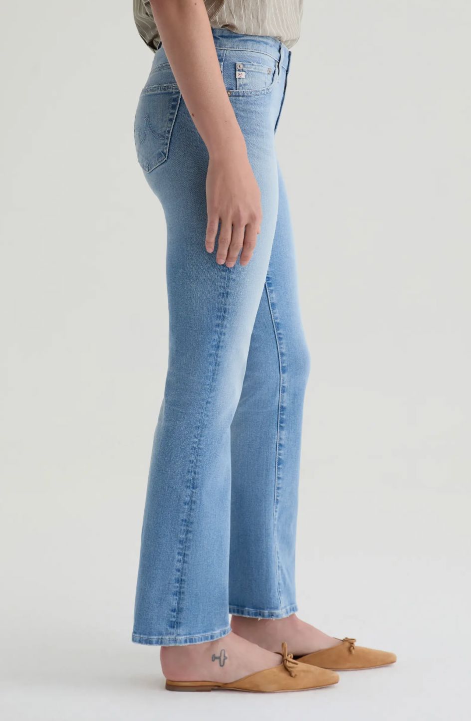 Angel Low-Rise Bootcut Jeans-Denim-Uniquities