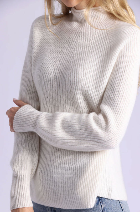 Luxe Cashmere Seamless Mock-Sweaters-Uniquities