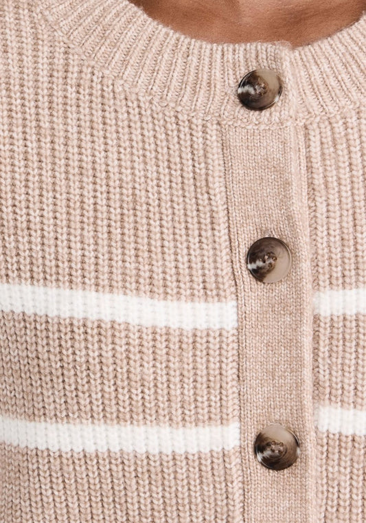 Josie Structured Stripe Cardi-Sweaters-Uniquities