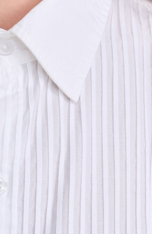 Fino Boxy Cropped Tuxedo-Tops/Blouses-Uniquities