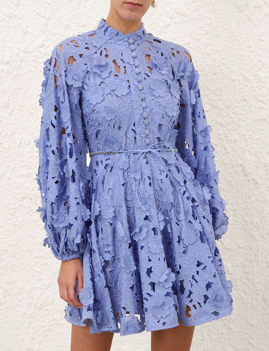 Patience Long Sleeve Mini-Dresses-Uniquities