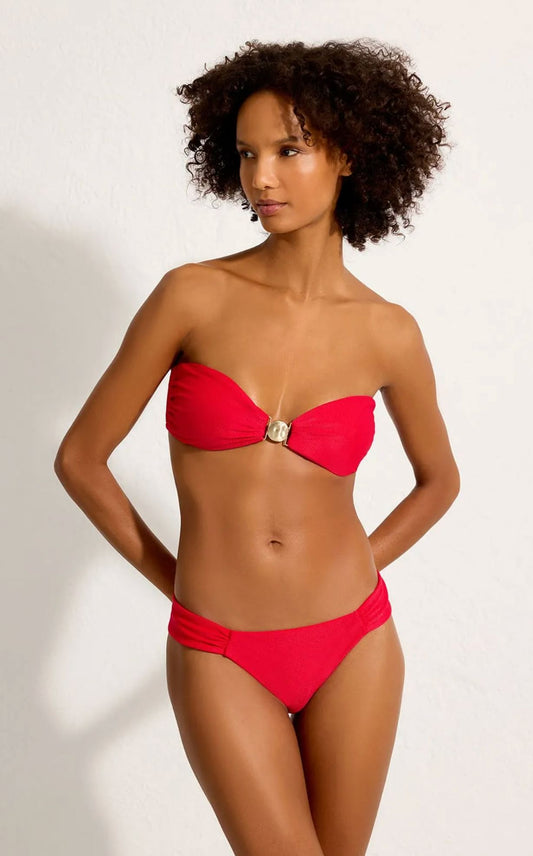 Draped Bikini Bottom-Swimwear-Uniquities
