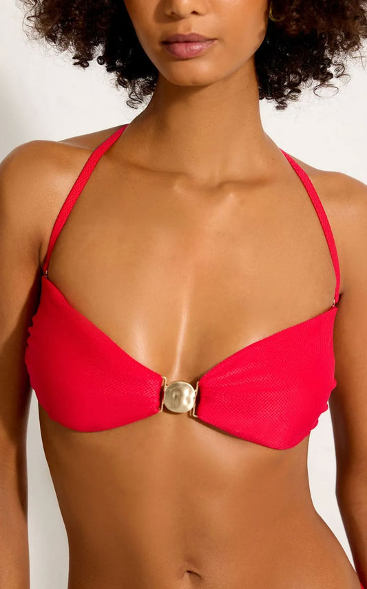 Detail Bandeau Bikini Top-Swimwear-Uniquities