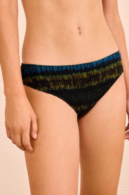 Marseille Smocked Bikini Bottom-Swimwear-Uniquities