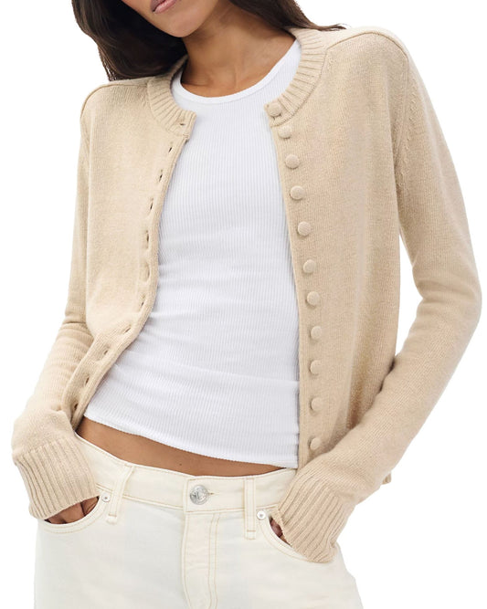 Wallace Crew Cardigan-Sweaters-Uniquities