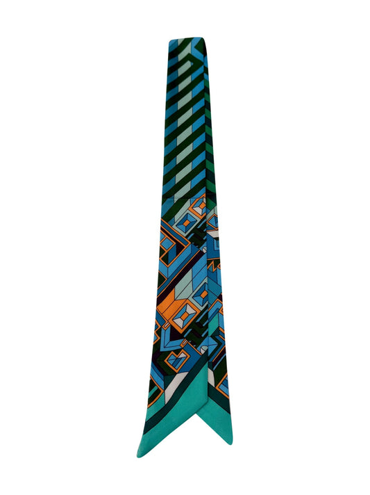 Twilly Scarf Teal-Accessories-Uniquities