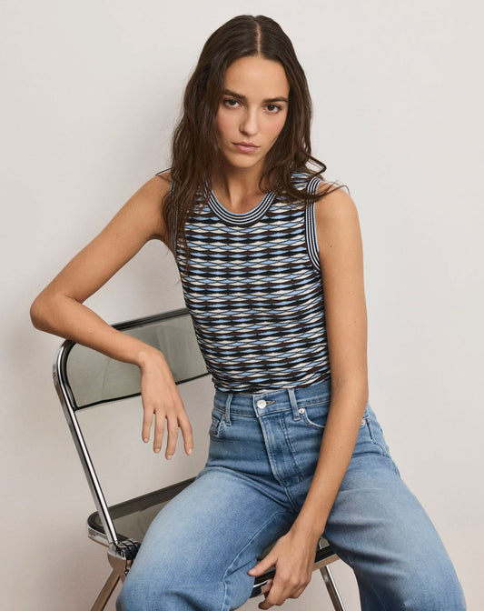 Cropped Jerrel Knit Tank-Tops/Blouses-Uniquities
