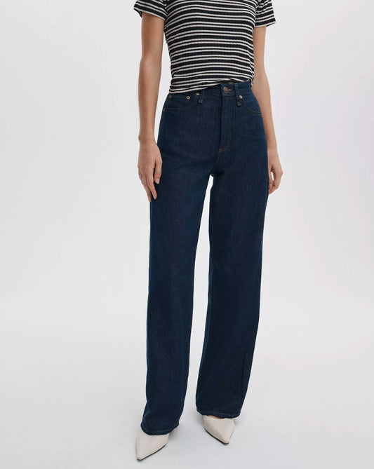 Featherweight Logan Wide Jeans-Denim-Uniquities