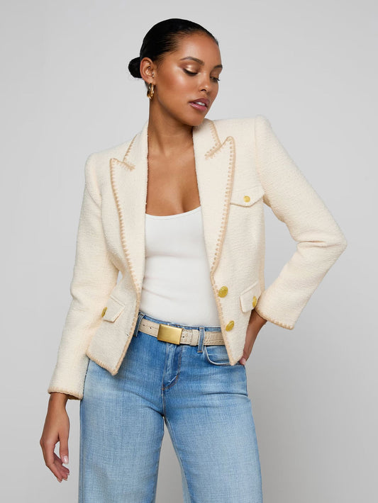 Wylla Structured Blazer-Jackets-Uniquities