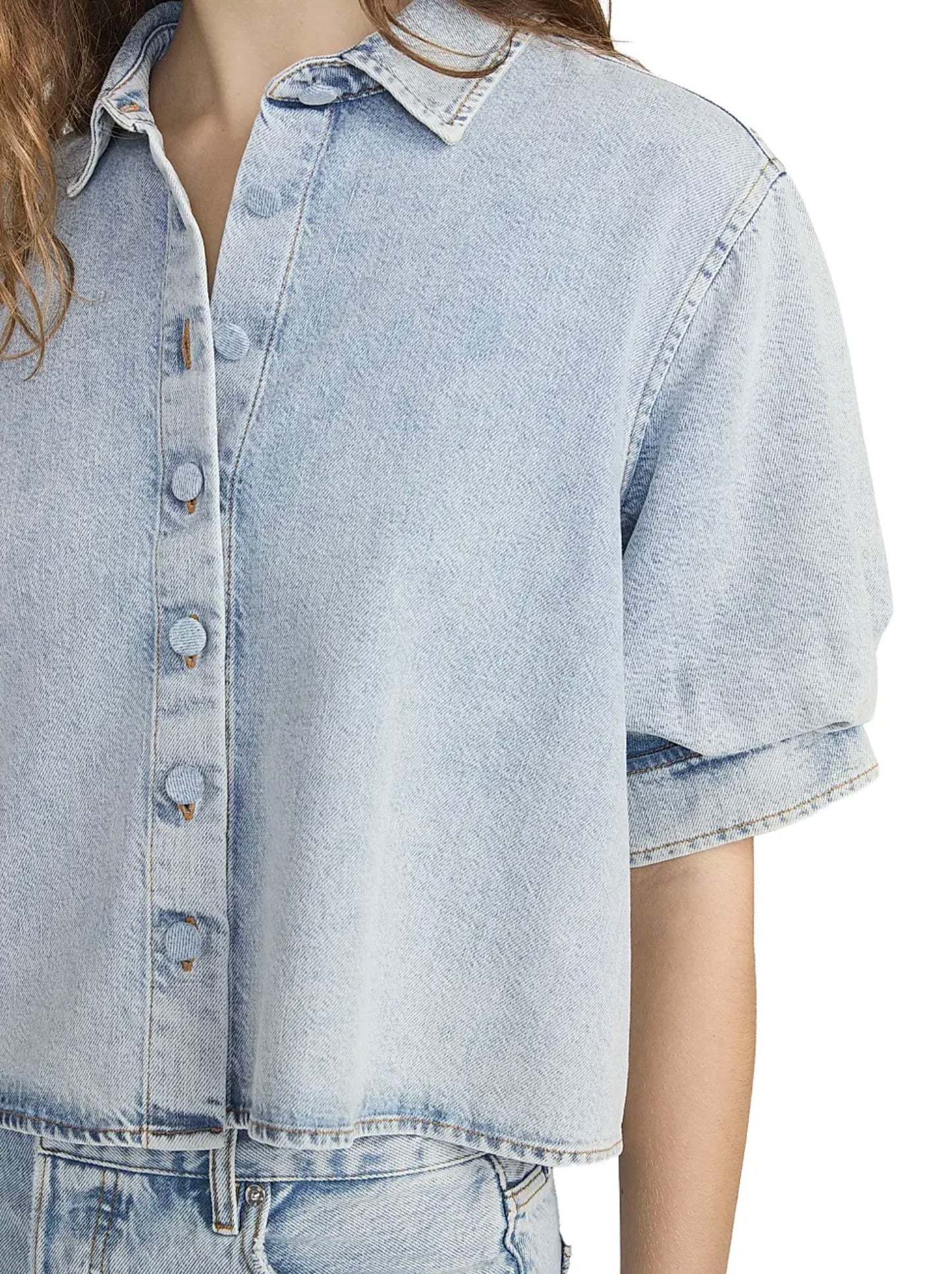 Billow Sleeve Shirt-Tops/Blouses-Uniquities