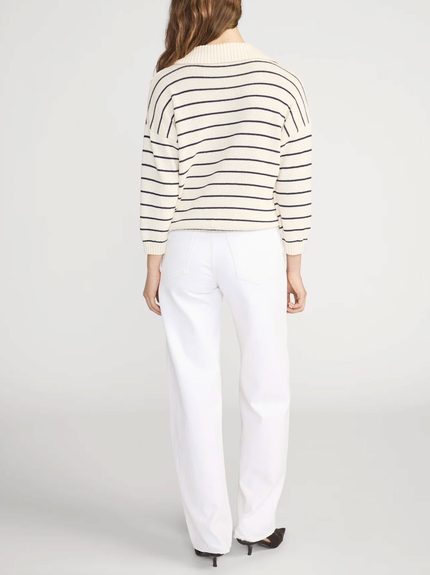 Striped Easy Pullover-Sweaters-Uniquities
