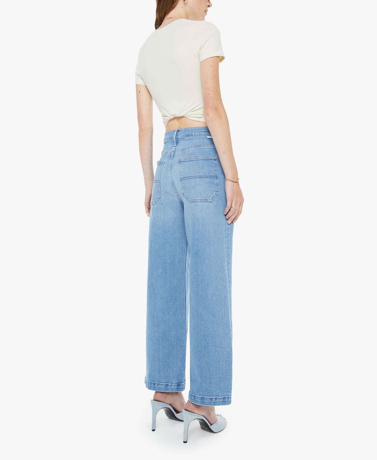 The Stud Finder Ankle Jeans-Denim-Uniquities