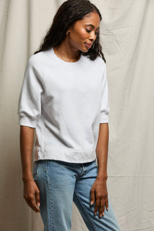 Effie Bubble Sleeve Sweatshirt-Tee Shirts-Uniquities