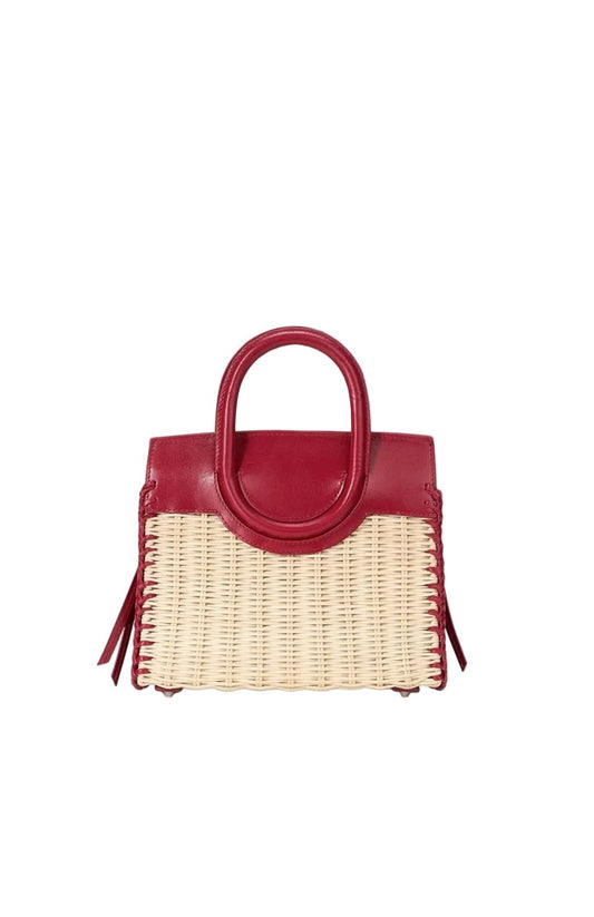 Maude Mini Wicker Carryall-Accessories-Uniquities