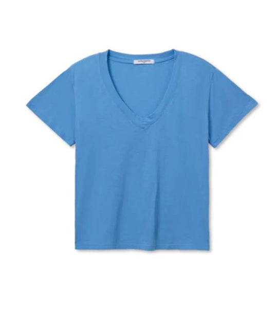 Hendrix Boxy V Neck Tee-Tops/Blouses-Uniquities