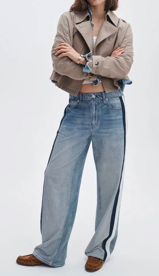 Miramar Terry Track Pant-Denim-Uniquities
