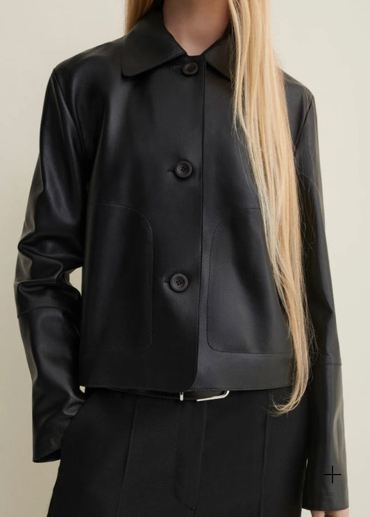 Emy Leather Jacket-Jackets-Uniquities