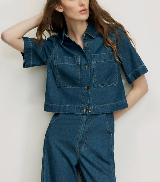 Spruce Top with Pockets-Tops/Blouses-Uniquities