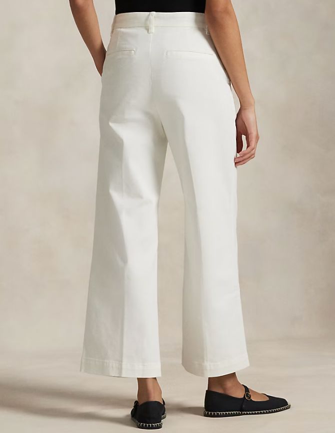 Chino Wide Leg Pant-Bottoms-Uniquities