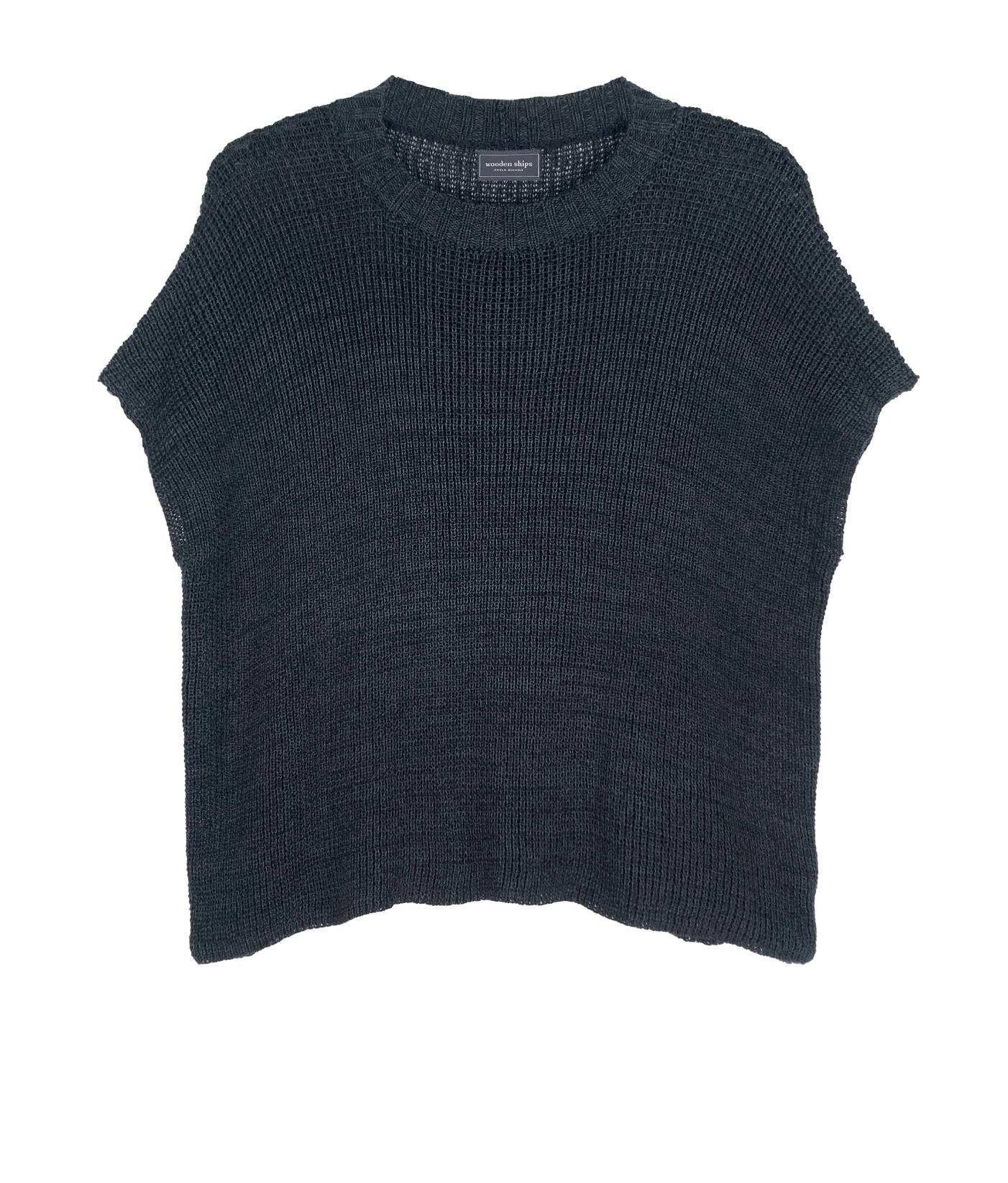 Shaker Sleeveless Mercer Crew Sweaters Wooden Ships