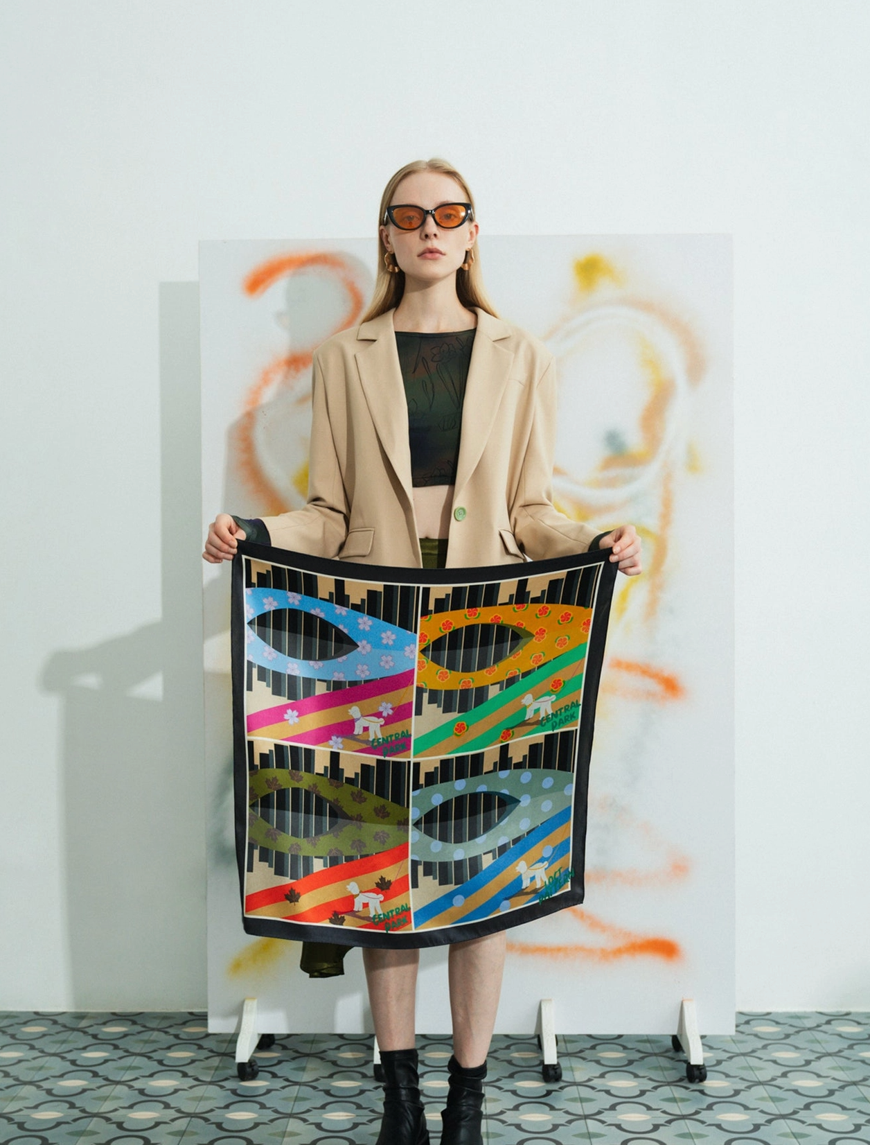Seasons In The Park Silk Scarf