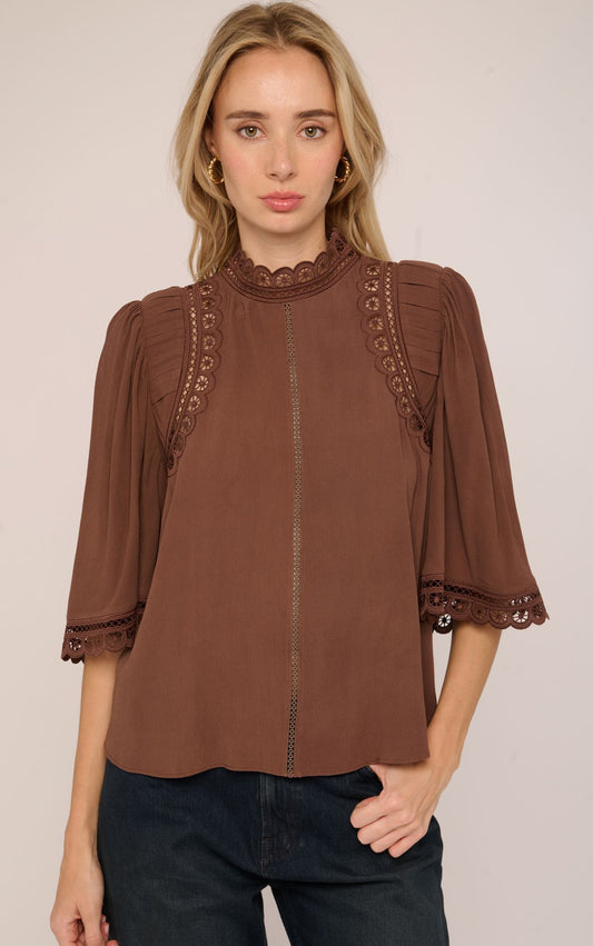 Fiona Ss Top-Tops/Blouses-Uniquities