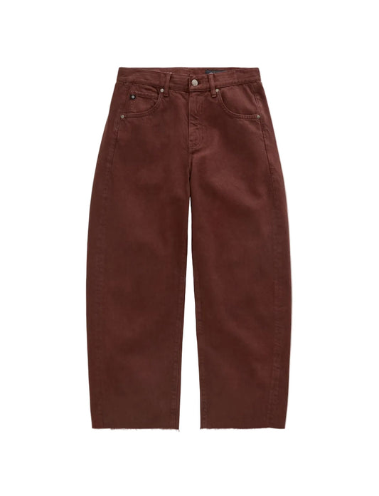 Hattie Crop In Chestnut-Denim-Uniquities