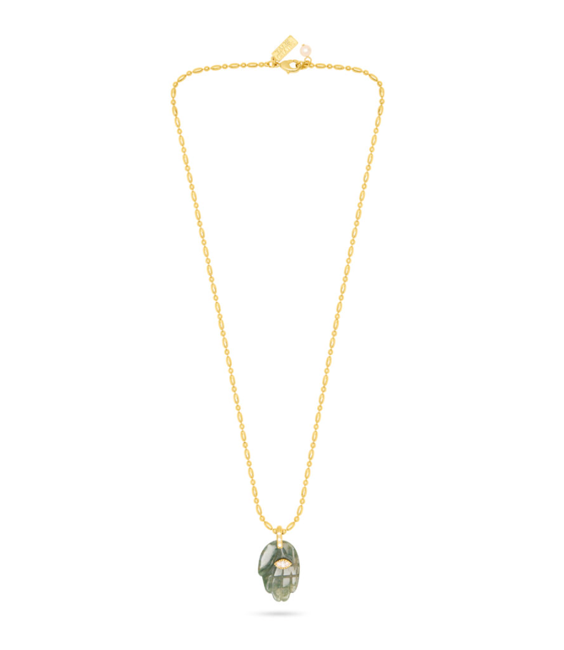 Hand Necklace Indian Agate