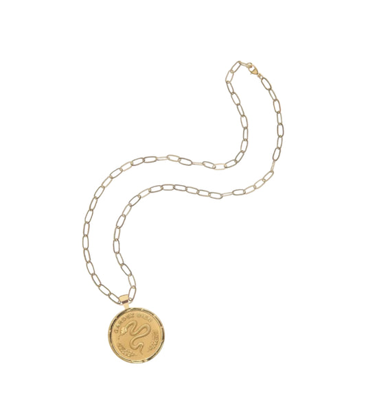Protect Pendant Coin Necklace-Jewelry-Uniquities