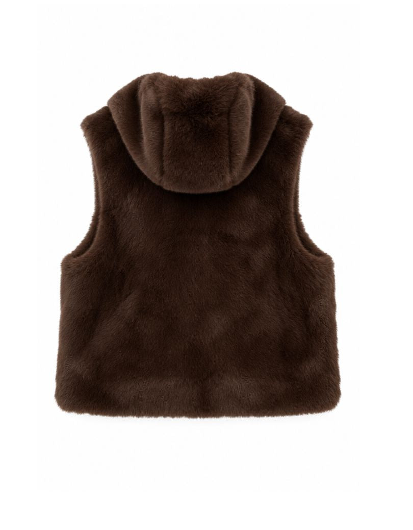Eileen Hooded Vest by Lou Andrea - Image 2