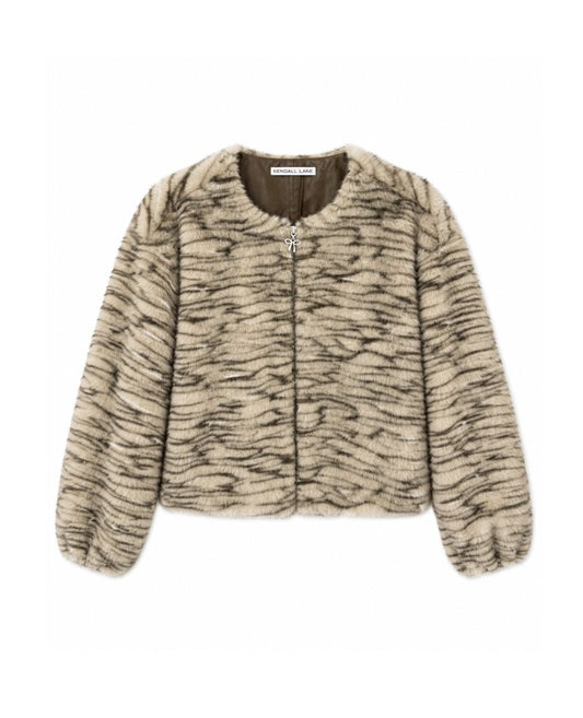 Mia Faux Fur Bomber-Jackets-Uniquities