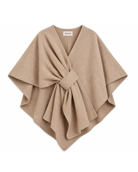 Knit Wrap in Taupe-Accessories-Uniquities