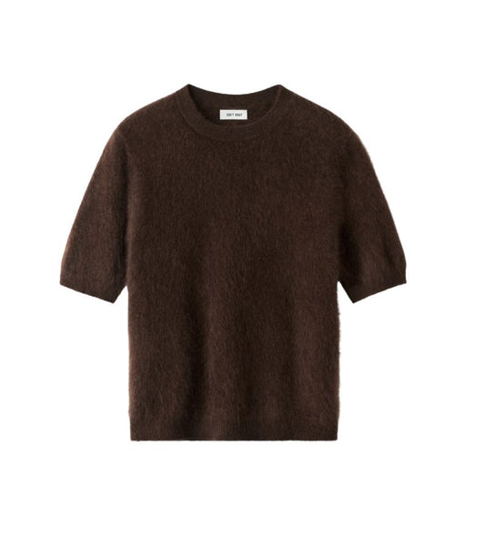 Brushed Short Sleeve-Sweaters-Uniquities