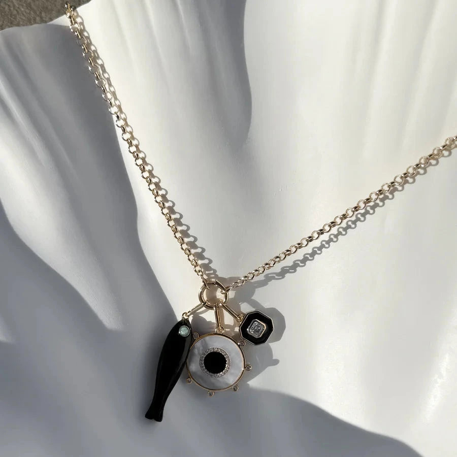 Santorini Charm Necklace-Jewelry-Uniquities