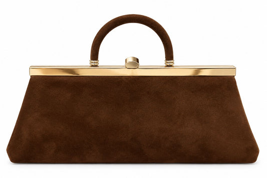 Convertible Clutch Suede-Accessories-Uniquities