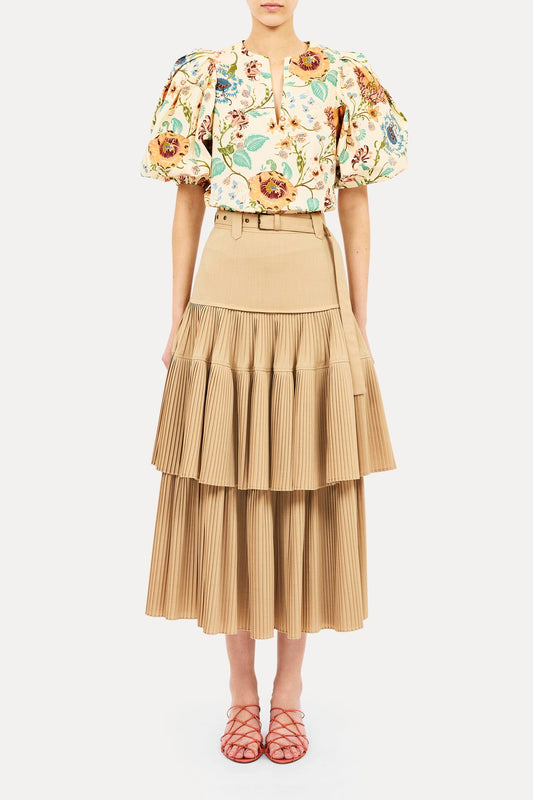 Florielle Cotton Top-Tops/Blouses-Uniquities