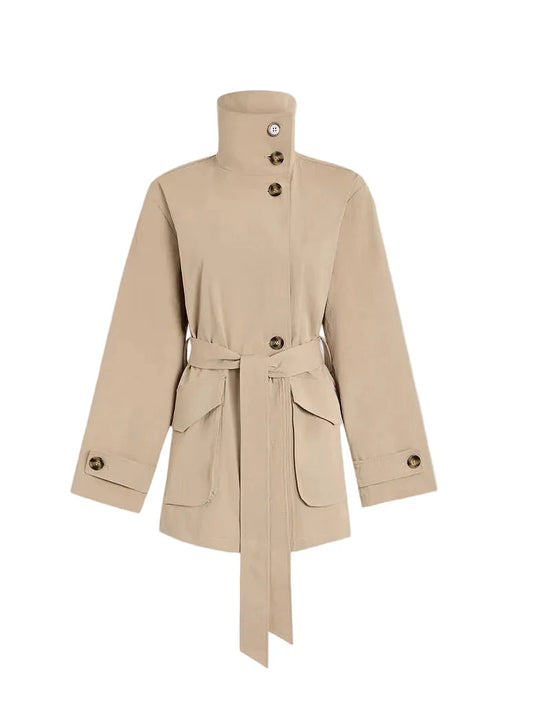 Celina Light Belted Jacket-Jackets-Uniquities