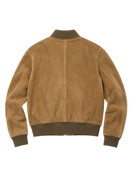 Elysia Suede Bomber-Jackets-Uniquities